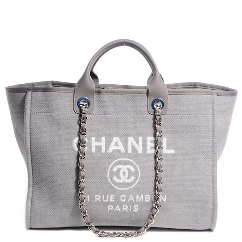 chanel bag canvas|large zipped shopping bag Chanel.